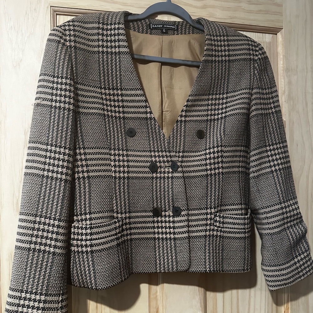 Randy Kemper Vintage Button Up Blazer - Size 6